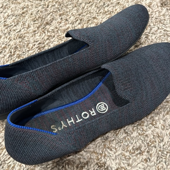 Navy Blue Purple Pattern Rothy’s Women’s Loafer Slip On 8.5 - Picture 6 of 6